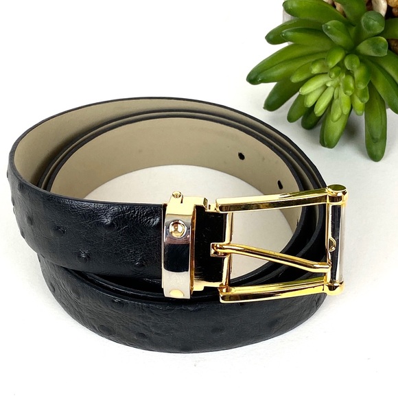 Avanti Other - Avanti Men’s Italian Black Leather Belt Sz 38